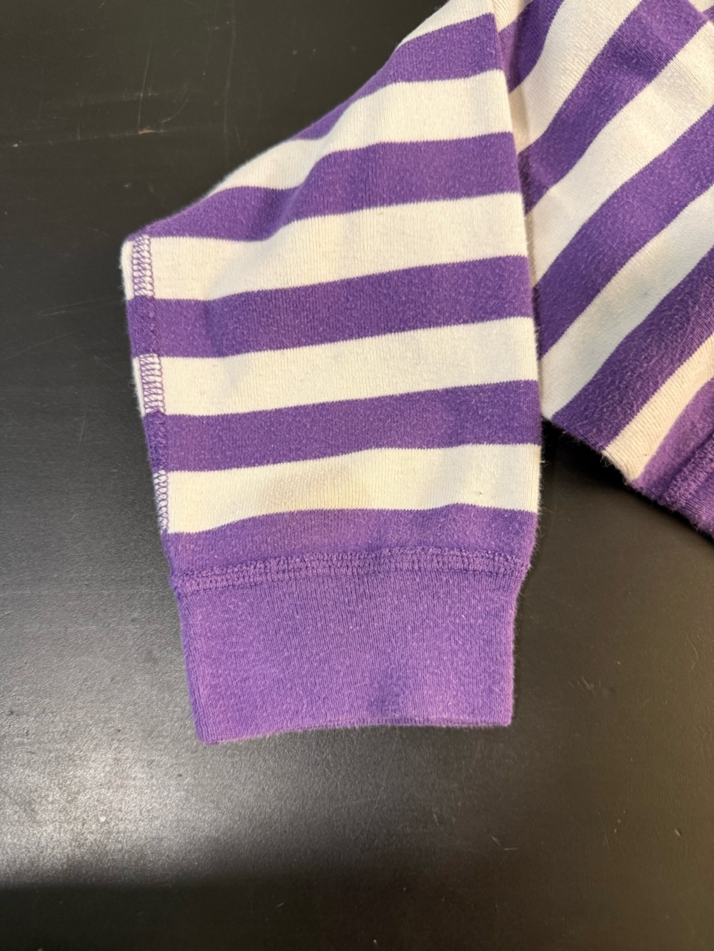 Hanna Andersson Purple and White Striped Pajama Set - Picture 7 of 8